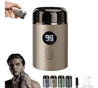 Vishopee Shaver - Nuovo mini rasoio elettrico portatile, Vishopee Convenient Mini Shaver, 2025 Nuovo aggiornamento Pocket Shaver USB Mini Rasoi da uomo(Gold)