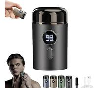 Vishopee Shaver - Nuovo mini rasoio elettrico portatile, Vishopee Convenient Mini Shaver, 2025 Nuovo aggiornamento Pocket Shaver USB Mini Rasoi da uomo(Gray)