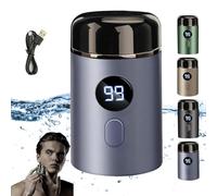 Vishopee Shaver, Vishopee Mini Portable Electric Shaver, 2025 New Upgrade Pocket Shaver USB Mini Shaver for Men, Mini Portable Electric Shaver (Blue)