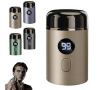 Vishopee Shaver, Vishopee Mini Portable Electric Shaver, Pocket Shaver USB Mini Shavers, 2025 New Upgrade Pocket Shaver USB Mini Shavers, USB Rechargeable, IPX-7 Waterproof (Gold)