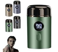 Vishopee Shaver, Vishopee Mini Portable Electric Shaver, Pocket Shaver USB Mini Shavers, 2025 New Upgrade Pocket Shaver USB Mini Shavers, USB Rechargeable, IPX-7 Waterproof (Green)
