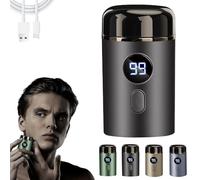 Vishopee Shaver, Vishopee Mini Shaver, Vishopee Mini Portable Electric Shaver, 2025 New Upgrade Pocket Shaver USB Mini Shavers, Rechargeable Waterproof Electric Razor (Grey)