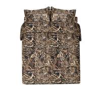 VISI-ONE Realtree Max-5 - Set copripiumino mimetico in policotone di alta qualità, set di biancheria da letto per letto matrimoniale, 3 pezzi, per caccia e attività all'aperto, lavabile in lavatrice