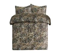 VISI-ONE Realtree Max-7 - Set copripiumino per letto matrimoniale, 3 pezzi, universale, decorazione rustica per la natura e gli amanti degli animali, perfetto per camper, cottage, cottage, ranch