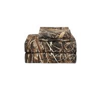 VISI-ONE Realtree Max-7 Twin Camo - Set di lenzuola da 3 pezzi, leggere, rinfrescanti, senza pieghe, in microfibra, con tasche profonde da 38,1 cm, unisex, stile rustico occidentale per casa, camper e