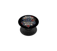 Visible Mending Club Cucito Patchwork Cucito Arte PopSockets PopGrip Adesivo