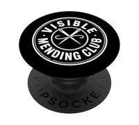 Visible Mending Club Rammendo Visibile Moda Sostenibile PopSockets PopGrip Adesivo
