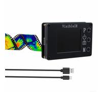 VisibleIR B18 - Telecamera termica portatile a infrarossi per luce visibile con misurazione della temperatura ad alta precisione, misurazione della temperatura senza contatto e batteria integrata