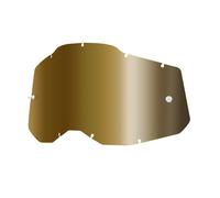 Visiera 100% Racecraft 2/Accuri 2/Strata 2 specchio cromato oro (antiappannamento)