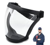 Visiera 2 pezzi ergonomica traspirante maschera visiera UV400 antiappannamento completamente isolata termicamente con 20 filtri trasparenti di sicurezza per smerigliatura e taglio, saldatura, ornamen