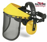 VISIERA A RETE REGOLABILE MASCHERA PROTETTIVA CUFFIE PER DECESPUGLIATORE