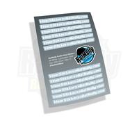 Visiera Adesivi - Ratmally Prokit A4 Foglio. 12 Adesivi Gara, Pista, Street