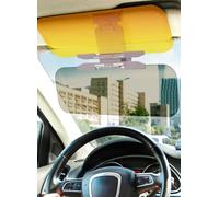 Visiera Antiriflesso 2 in 1 Visiera Parasole per Auto HD per Guida Notturna Diurna Visiera per Auto Protezione Solare Parasole per Auto Regolabile e Prolunga per Visiera per