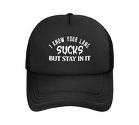 Visiera Baseball,I Know Your Lane Sucks But Stay in It Cappelli Visiera Casual,Traspirante Cappellino da Baseball per Estate Running Unisex