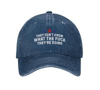 Visiera Baseball,They Don't Know What The F They're Doing Movimento Berretto Protezione UV,Casuale Baseball Cappelli per Esterna Running Tennis