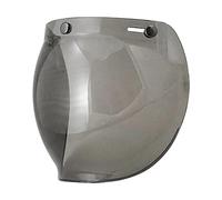 Visiera bubble a bolla fume'caschi jet tre bottoni custom cafè racer Torc