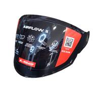 VISIERA CASCO LS2 AIRFLOW 2 OF616 FUME' NERA SCURA DEMI JET LUNGA