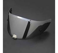 Visiera Casco Moto per HJC Lens Rpha11 Rpha70 Venom Clown 1/2/3/4, Protezione Solare Antivento Casco Parabrezza Moto Visiera Lente Antivento Motociclo Visiera,Normal-M Silver