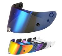 Visiera Casco,Visiera Per Casco Per Moto Sostituzione,Casco Parabrezza Moto Visiera a Lente Integrale per HJC RPHA-11/RPHA-70/HJ-26 (Blu cromato)
