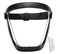 Visiera con 2 filtri in cotone Maschera visiera antiappannamento ad alta definizione con cinghie regolabili Maschera integrale contro, sabbia, polvere, acqua, raggi UV (bianco e nero)