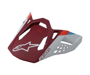 Visiera Contact Casco Moto Alpinestars Supertech M8 - Rosso opaco 89812193000