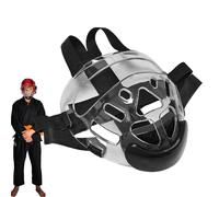 Visiera da boxe - Protezione per il viso da combattimento scudo per il viso Attrezzatura sportiva copricapo protettivo trasparente rimovibile copricapo protettivo per karate boxe a vista completa
