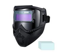 Visiera Da Saldatura A Oscuramento Automatico | Maschera Da Saldatura Regolabile A 3 Livelli Di Illuminazione,Caschetto Con Rilevamento Automatico - Per Industria Costruzione Officina Metalli
