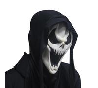 Visiera da urlo, costumi da fantasma | Scream Costume Ghost Cover Uomo Visiera | Costume di Halloween, copertura per il viso di Halloween spaventosa e traspirante per spettacoli teatrali, feste a tema