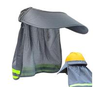 Visiera del berretto - visiera del cappello con protezione per il collo | per casco con striscia riflettente | Accessorio per protezione solare per cantiere, giardino, magazzino, spazio este
