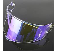 Visiera del Casco, Lente Visiera Casco, Protezione Anti-UV, Protezione Solare, Casco REVO, Lente Integrale, Compatibile con FF320, FF353, FF800 (Blu)(Clear Revo Blue)