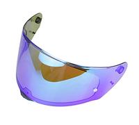 Visiera del Casco, Lente Visiera Casco, Protezione Anti-UV, Protezione Solare, Casco REVO, Lente Integrale, Compatibile con FF320, FF353, FF800 (Blu)(Smoke Revo Blue)