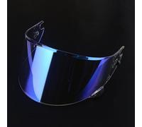 Visiera del Casco, Visiera di Ricambio for Casco da Moto Shark Race R PRO GP, AntiGraffio e Colorata, con Lente Protettiva, opzioni Multicolore, Accessori for Casco, Colore: Oro Rosso.(F Aurora Blue)