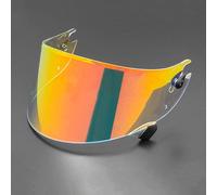 Visiera del Casco, Visiera di Ricambio for Casco da Moto Shark Race R PRO GP, AntiGraffio e Colorata, con Lente Protettiva, opzioni Multicolore, Accessori for Casco, Colore: Rosso Rosa.(B Aurora Red)