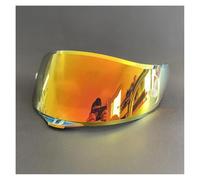 Visiera del Casco, Visiera for Casco, Visiera for Casco da Corsa for Motocicletta, Lenti integrali for Occhiali da Casco AGV K1 K3 SV K5 (Oro)(Gold Red)