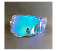Visiera del Casco, Visiera for Casco, Visiera for Casco da Corsa for Motocicletta, Lenti integrali for Occhiali da Casco AGV K1 K3 SV K5 (Oro)(Revo Clear Blue)