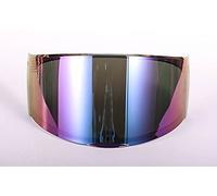 Visiera del Casco, Visiere for Casco, compatibili con LS-2 Ff320 vestibilità Adatta Compatibile con LS-2 FF800/FF328/FF353 Modello Lente for Casco Trasparente fumé Colorata (Fumo)(Colorful)