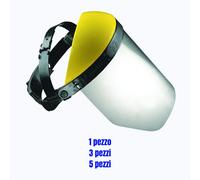 VISIERA DI PROTEZIONE CON SCHERMO RETE-POLICARBONATO PROFESSIONAL FERMATESTA
