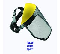 VISIERA DI PROTEZIONE CON SCHERMO RETE-POLICARBONATO PROFESSIONAL FERMATESTA