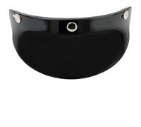 Visiera di ricambio per casco moto con 3 bottoni a pressione e scudo in policarbonato per protezione da sole e vento