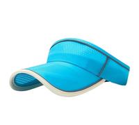 Visiera Donna Cappello Estivo in Cotone con Parte Superiore Cava E Regolabile, Ideale per Correre, Andare in Spiaggia, Viaggiare O Come Pescatore.-Blu-A