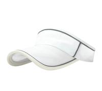 Visiera Donna Cappello Estivo in Cotone con Parte Superiore Cava E Regolabile, Ideale per Correre, Andare in Spiaggia, Viaggiare O Come Pescatore.-Bianco-A
