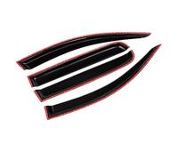 Visiera for finestrino auto compatibile con Ford Fiesta Hatchback 2009-2014, deflettori for prese d'aria laterali, protezione antipioggia, schermo parasole