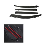 Visiera for finestrino auto compatibile con Nissan Tiida C11 Hatchback 2004-2010 Deflettori sole e pioggia for finestrini Weathershield(Chrome Strip-Carbon)