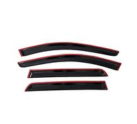 Visiera for finestrino laterale nero for auto Protezione for sfiato Tende da sole Rifugi Parapioggia Porta Ventvisor Compatibile con VOLVO XC70 V70 XC60 XC90 C30 Auto(Compatible With XC60 2010-2017)