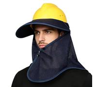 Visiera Hardhat | Resistente ai raggi UV regolabile in rete traspirante - Cappello rigido per collo | per uomini e donne | per cantieri con clima caldo, lavoro, passeggiate, ciclismo, pesca