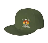 Visiera I Like My Chihuahua And Maybe 3 People Cappello Flessibile Trendy Cappelli Golf per Adulto Caccia Pesca
