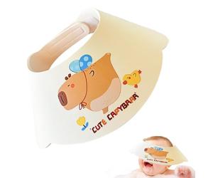 Visiera Impermeabile Per Il Bagno Dei - Protezione Regolabile Per Lavare I Capelli - Accessorio Antischizzi Per Occhi Naso E Collo Durante Il Bagno