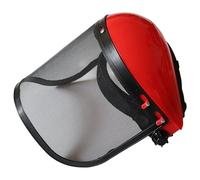 Visiera in rete, Visiera per colpire le erbacce Rete in acciaio regolabile Completa con maschera facciale protettiva traspirante a prova di spruzzi sulla fronte spugnata per giardino