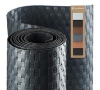 KADAX frangivista per balcone, terrazza, recinzione, resistente alle intemperie, in rattan sintetico, venduto al metro, copertura per balcone con fascette per cavi (1 x 1 m, antracite)
