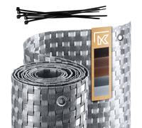 Visiera KADAX per balcone, terrazza, recinzione, 1 x 3 m, grigio chiaro